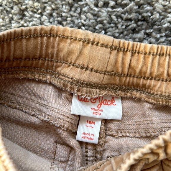 Cat and Jack 18 months boys khakis with pockets and drawstring - Picture 2 of 4